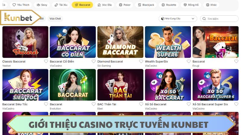 Casino trực tuyến KUNBET thu hút đông đảo người chơi