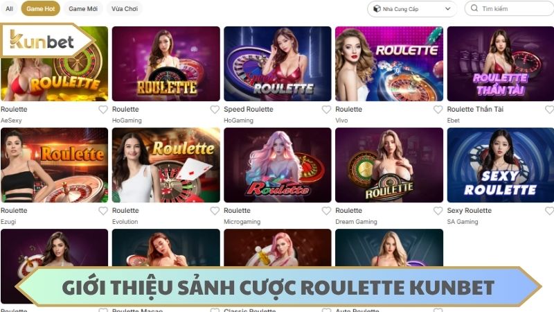 Roulette chơi cùng vòng xoay với nhiều phiên bản