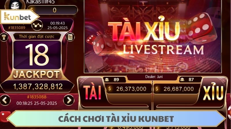 Mỗi ván tài xỉu online KUNBET chỉ tốn chưa đến 2 phút